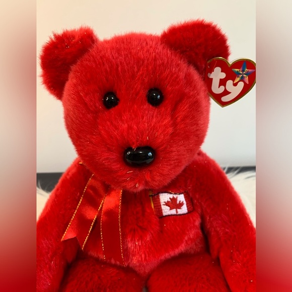Ty (26) Red Maple Bear Plush Buddy “Pierre” - Picture 8 of 11